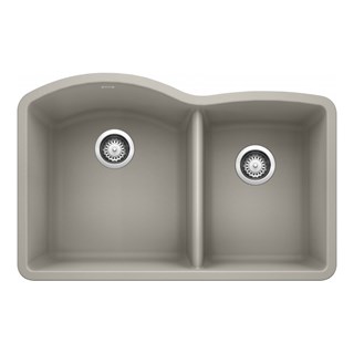 1-3/4 Bowl Concrete Gray Sinks