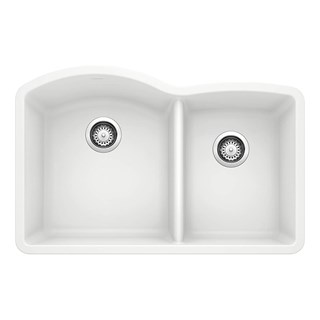 1-3/4 Bowl White Sinks