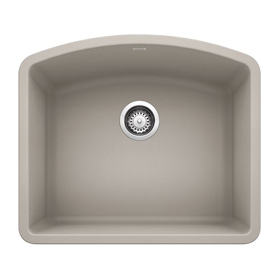 Single Bowl Concrete Gray Sinks